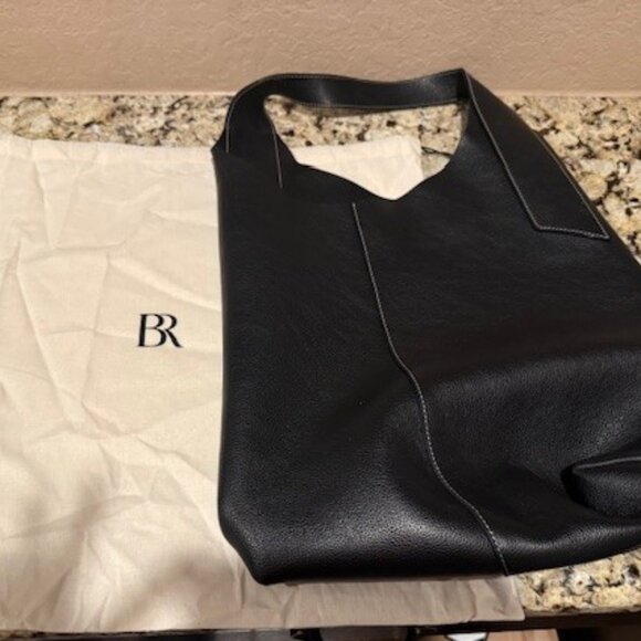 BANANA REPUBLIC VIDA BAG Black large leather slouchy bag excellent! - Picture 6 of 10